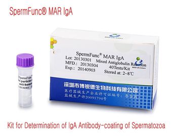 40T/Kit کیت تشخیصی مردانه برای تعیین پوشش آنتی بادی IgA اسپرم